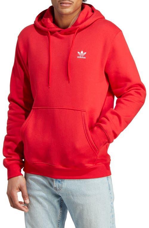 adidas Originals Mens adidas Originals Essentials Pullover Hoodie - Mens White/Maroon Product Image