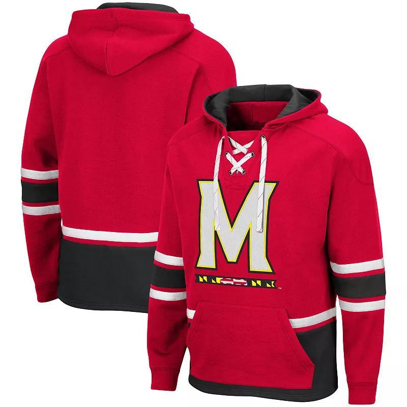 Mens Colosseum Maryland Terrapins Lace Up 3.0 Pullover Hoodie Product Image