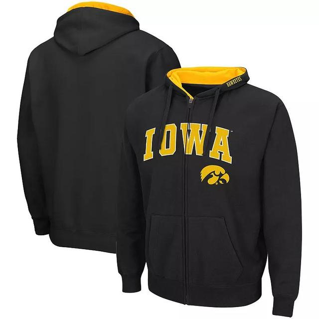 Mens Black Iowa Hawkeyes Arch Logo 3.0 Full-Zip Hoodie Product Image