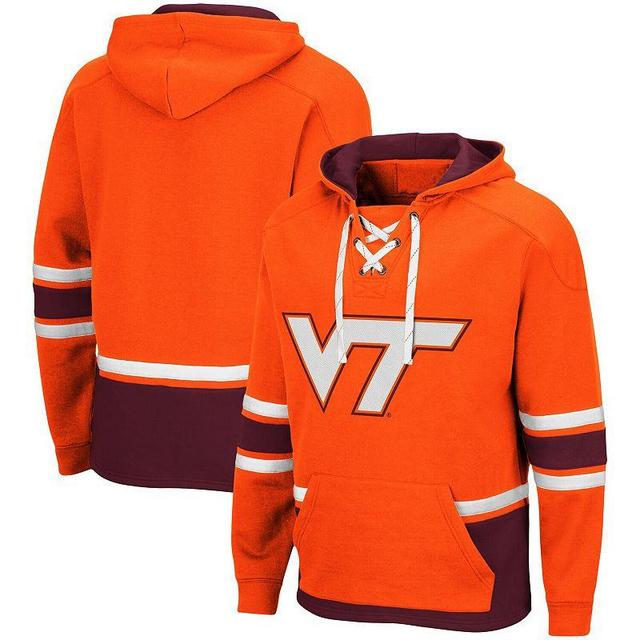 Mens Colosseum Virginia Tech Hokies Lace Up 3.0 Pullover Hoodie Product Image