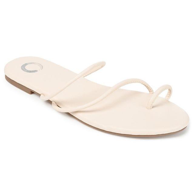 Journee Collection Tanaya Womens Slide Sandals Natural Product Image