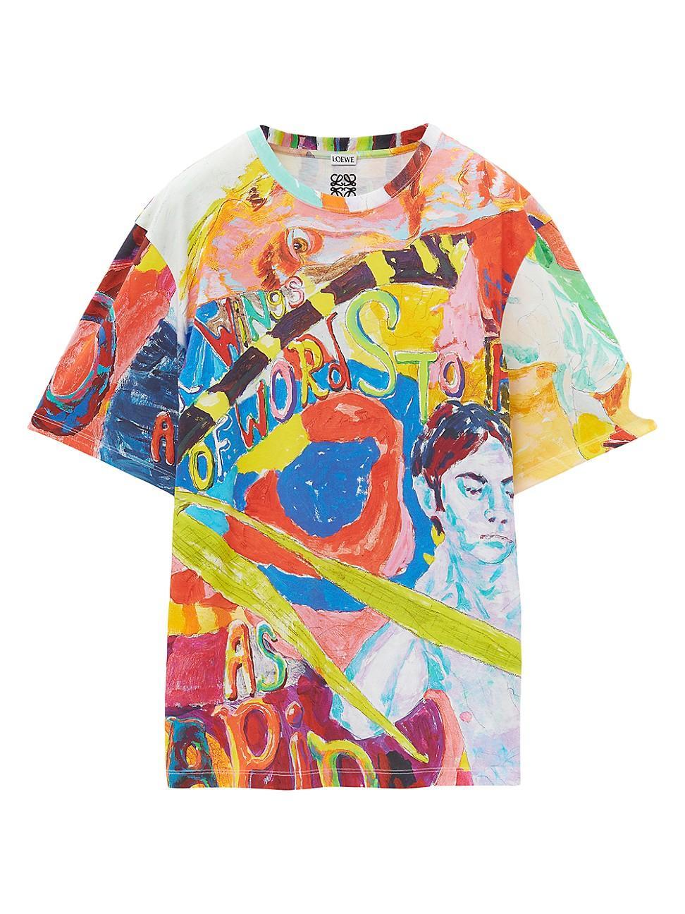 Mens Graphic Cotton-Blend T-Shirt Product Image