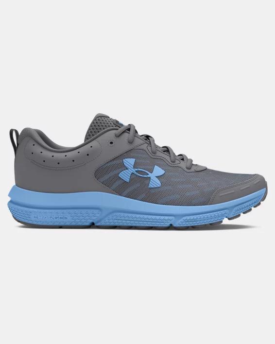 Under Armour Charged Assert 10 Mens Running Shoes Grey Green Product Image