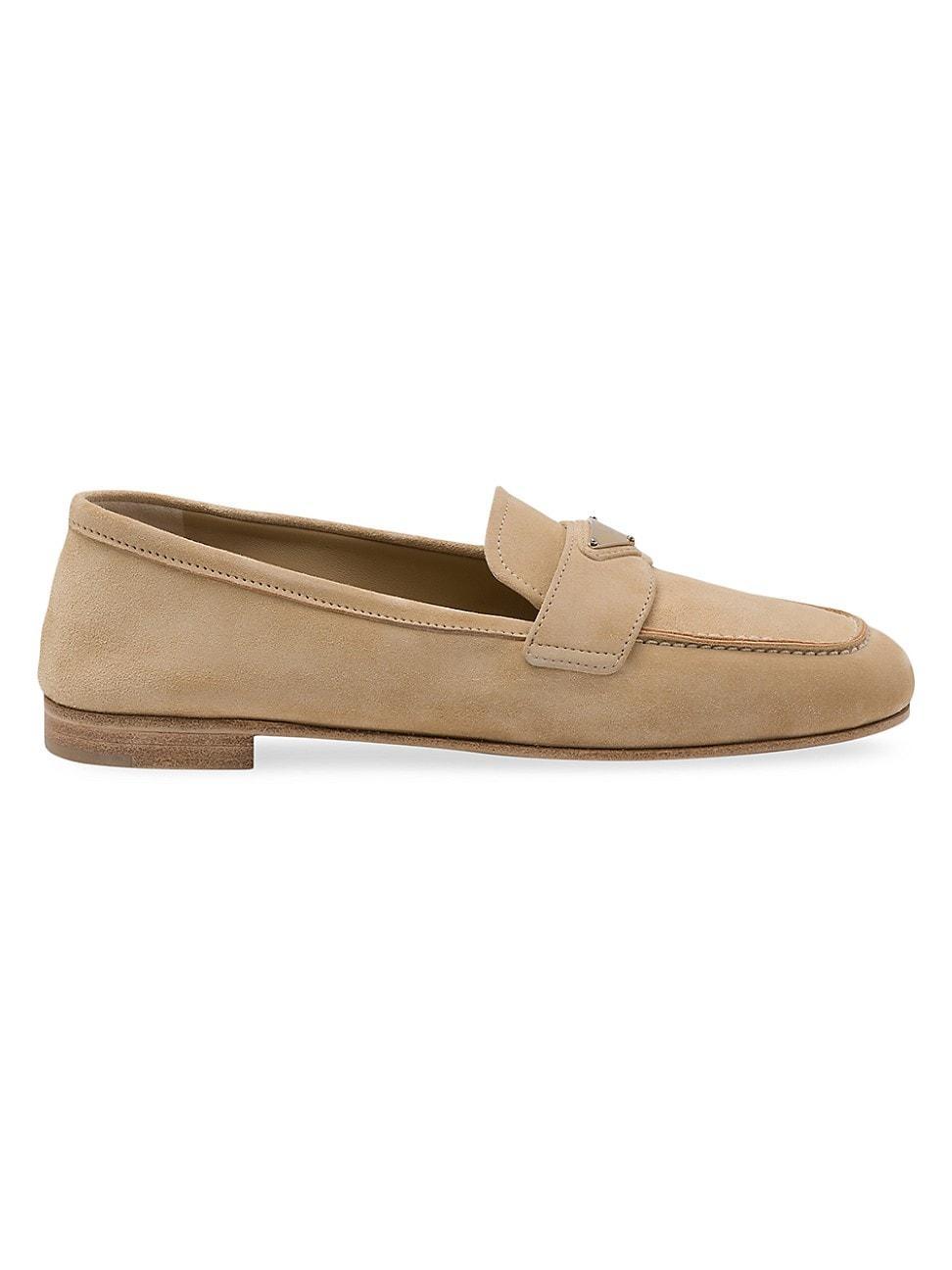 Womens Suede Loafers Product Image