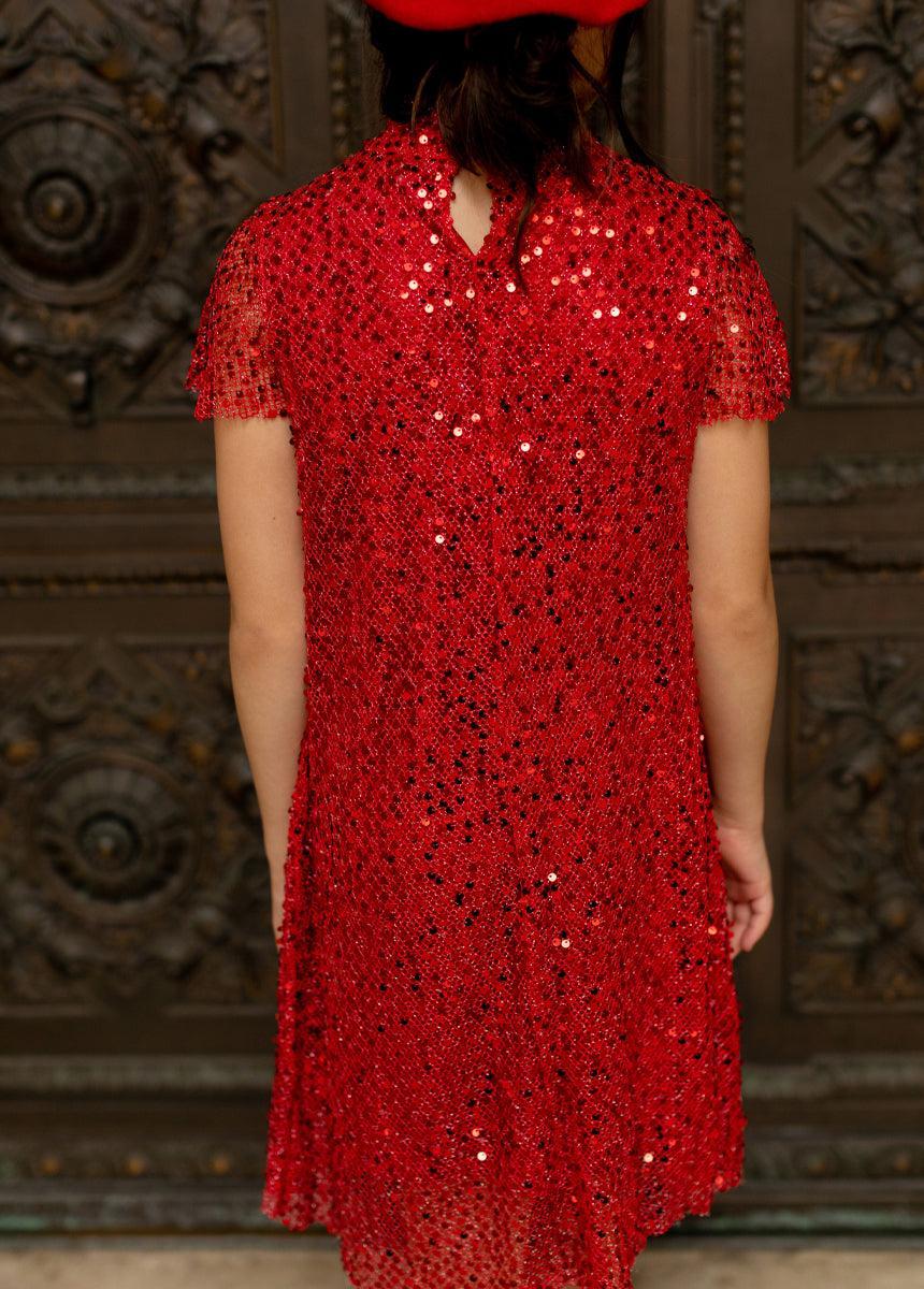 Ansel Dress in Red Product Image