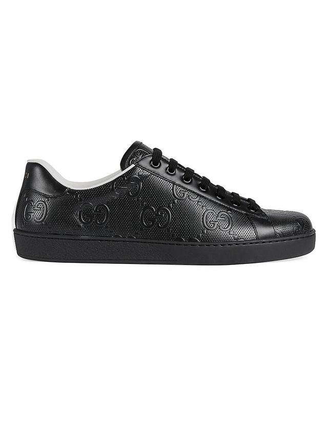 Mens GG Embossed Ace Sneakers Product Image