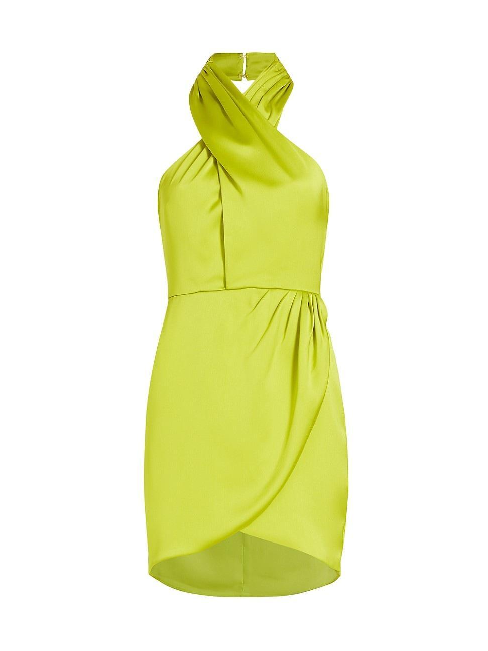 Ramy Brook Jona High Neck Satin Dress Product Image