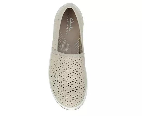 Clarks Cloudsteppers Breeze Emily Womens Slip-On Shoes Light Brown Product Image