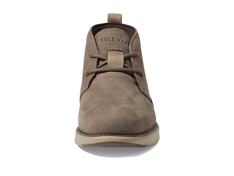 Cole Haan Mens Grand Atlantic Perforated Suede Chukka Boots - Brown Product Image