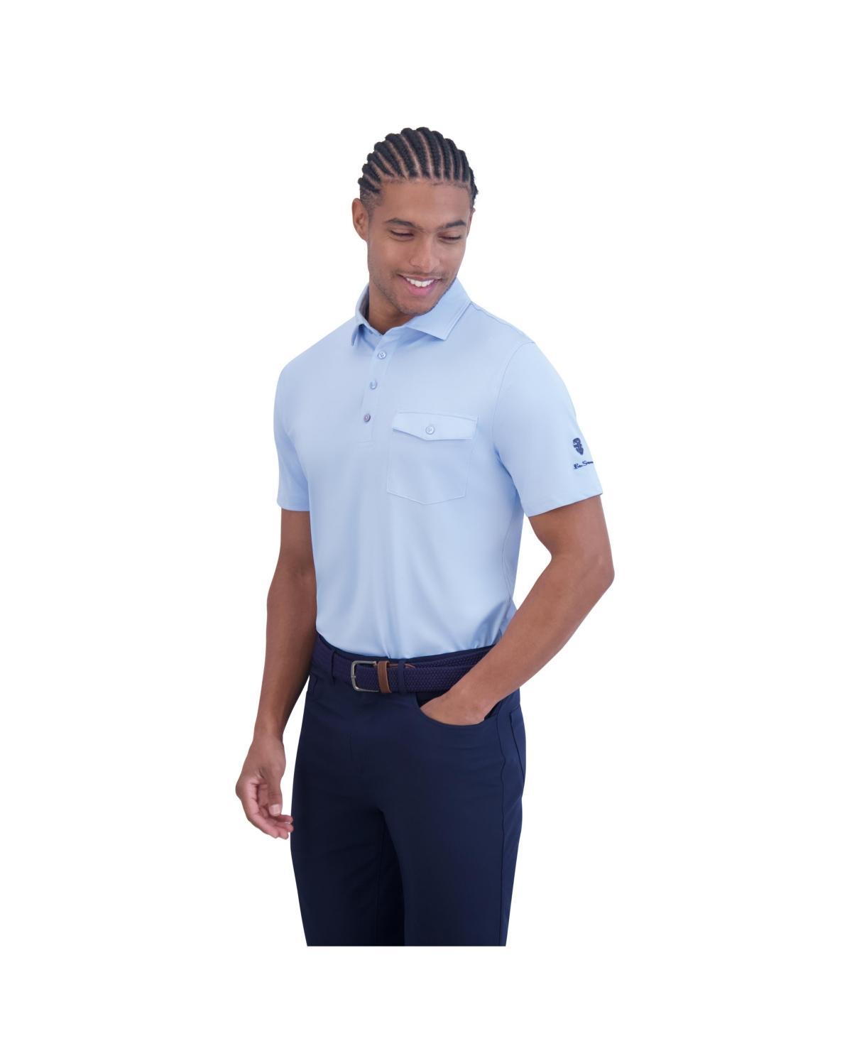 Ben Sherman Mens Solid Tech Pique Sports Fit Pocket Polo Shirt Product Image