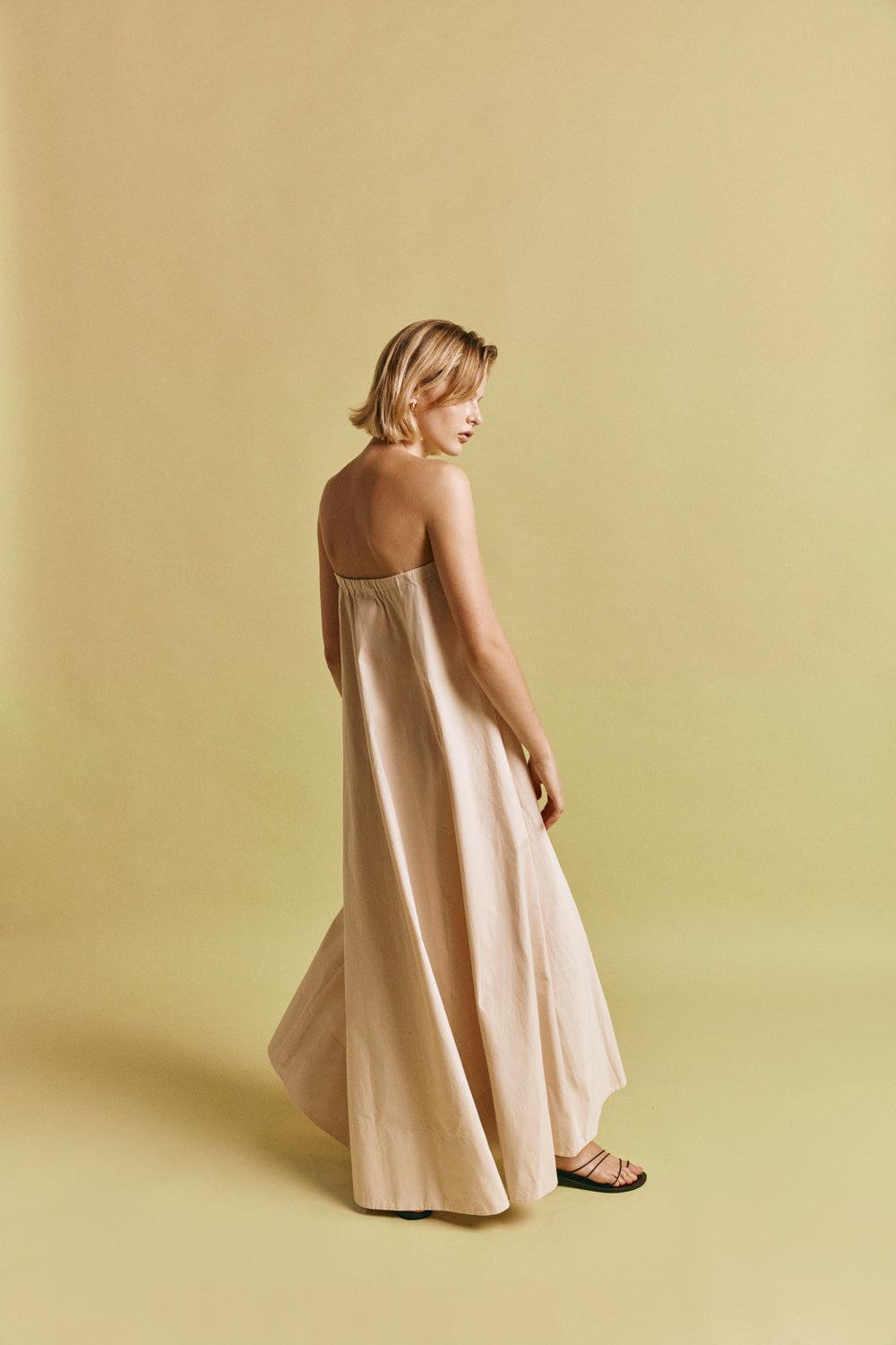 Maia Maxi Dress Nude Product Image