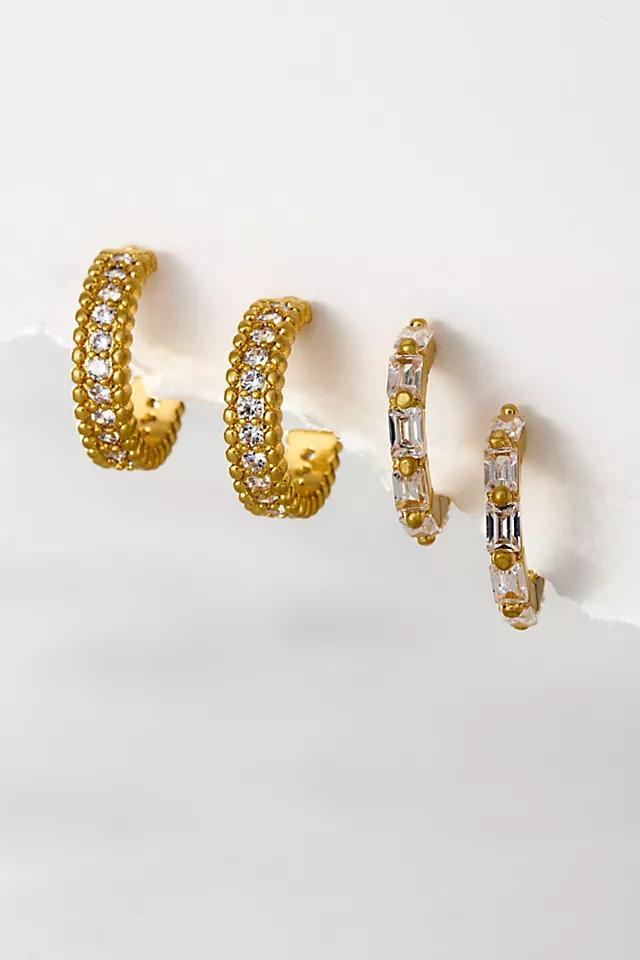 Glistening Gold Plated Hoop Earrings product image