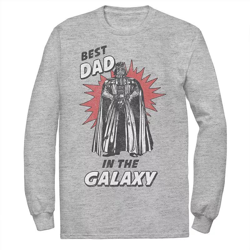 Mens Star Wars Fathers Day Best Dad In The Galaxy Vintage Vader Tee Product Image