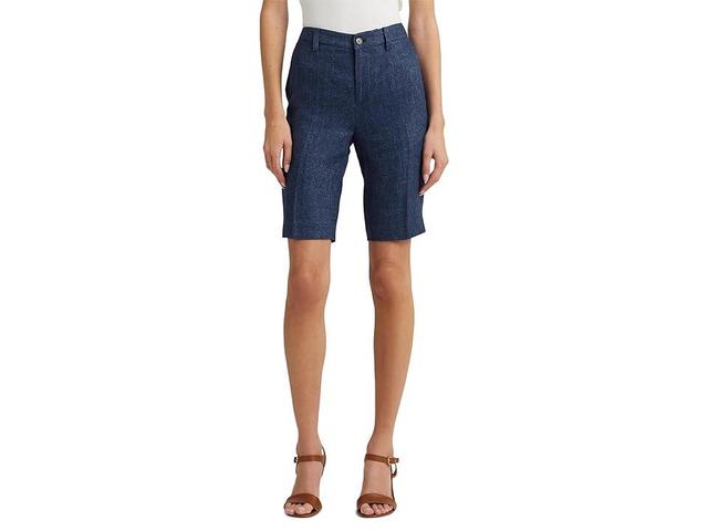 LAUREN Ralph Lauren Delave Linen Shorts (Delave ) Women's Jumpsuit & Rompers One Piece Product Image