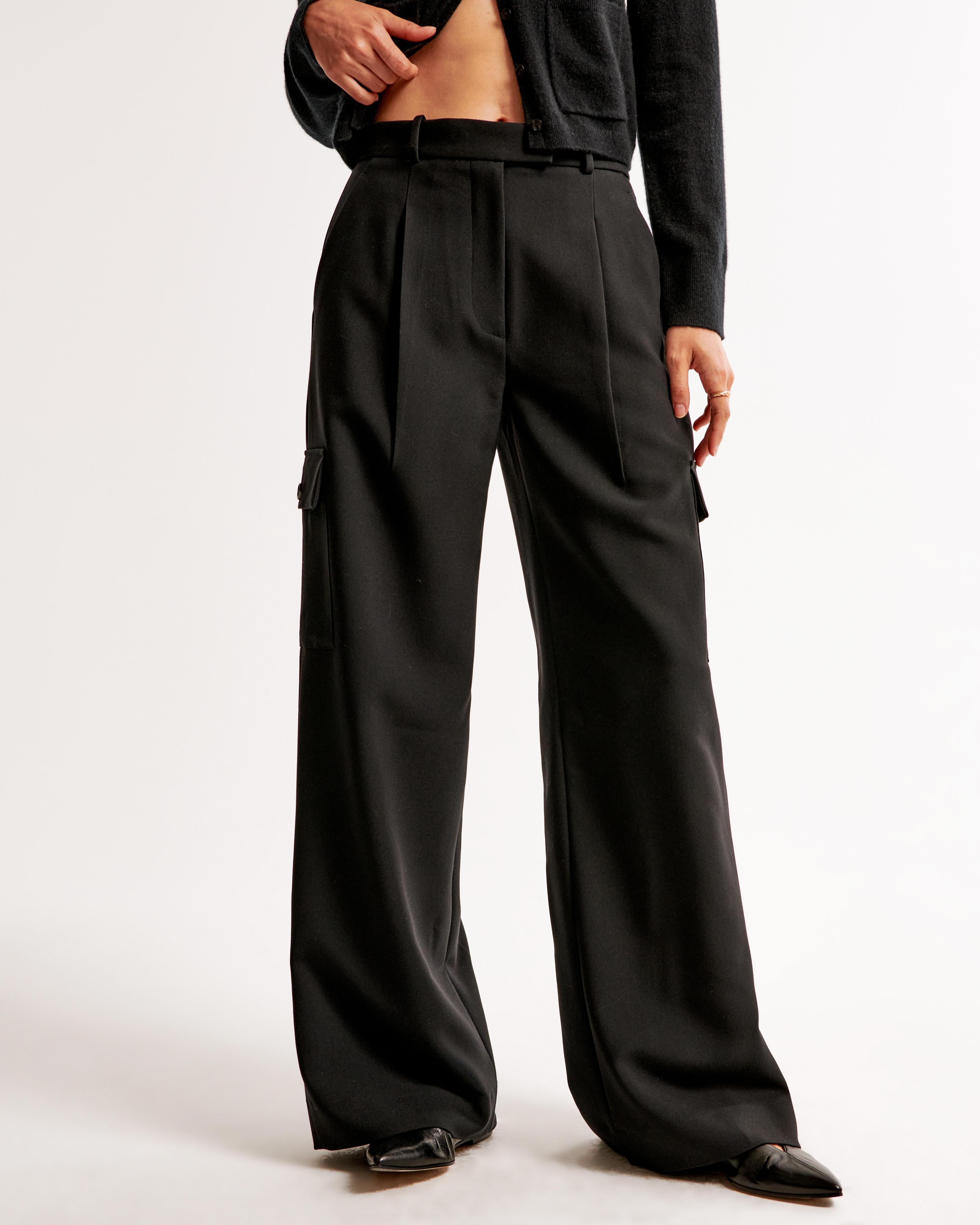 A&F Harper Tailored Wide Leg Cargo Pant Product Image