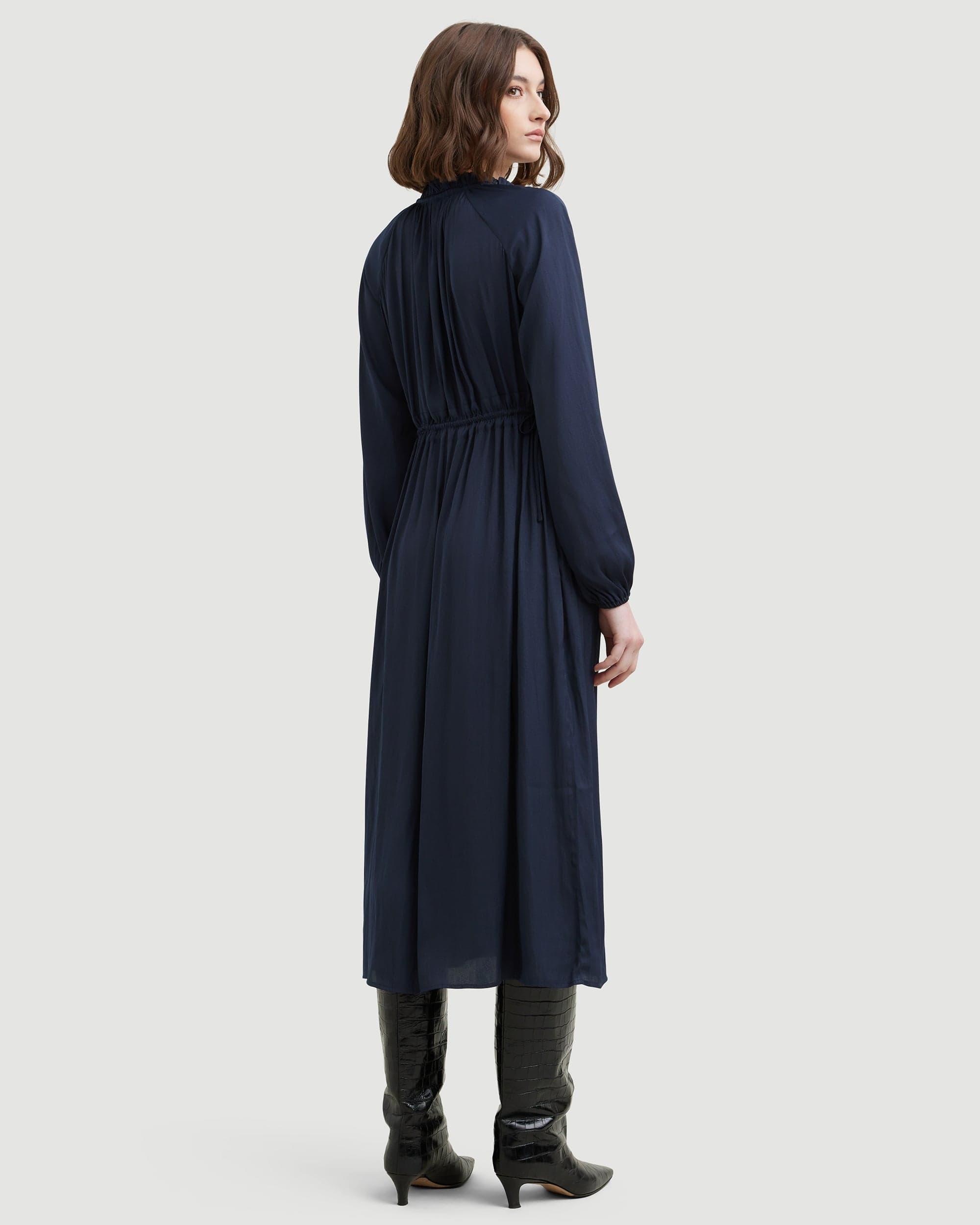 Magdalena Long Sleeve Plisse Dress Product Image