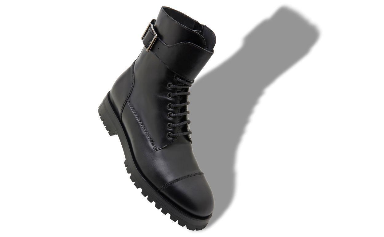 BULOKO Black Calf Leather Ankle Boots Product Image