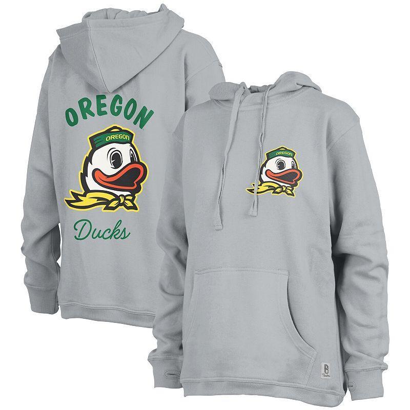 Womens Pressbox Gray Oregon Ducks High Tide Maude Fleece Pullover Hoodie Product Image