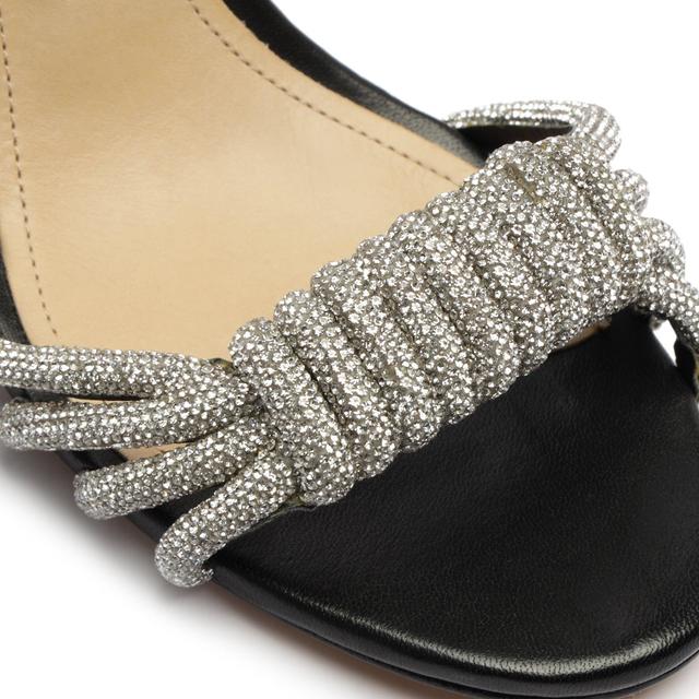 Jewell Block Leather Sandal Female Product Image