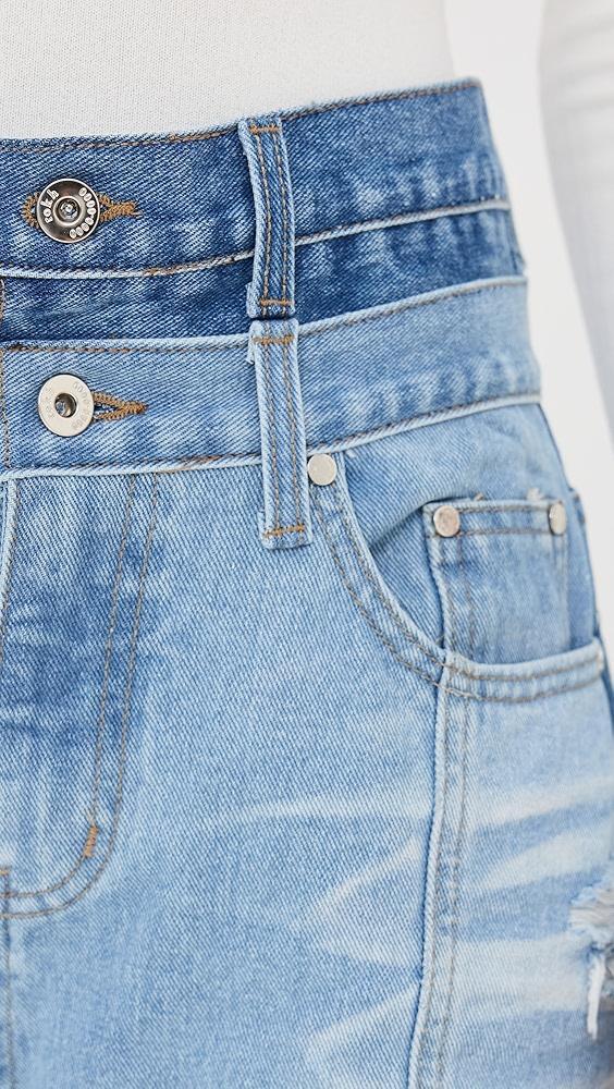 ROKH Balloon Shaped Layered Denim | Shopbop Product Image