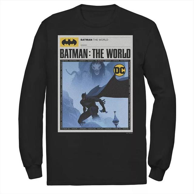 Mens Batman: The World Germany News Poster Tee, Boys Product Image