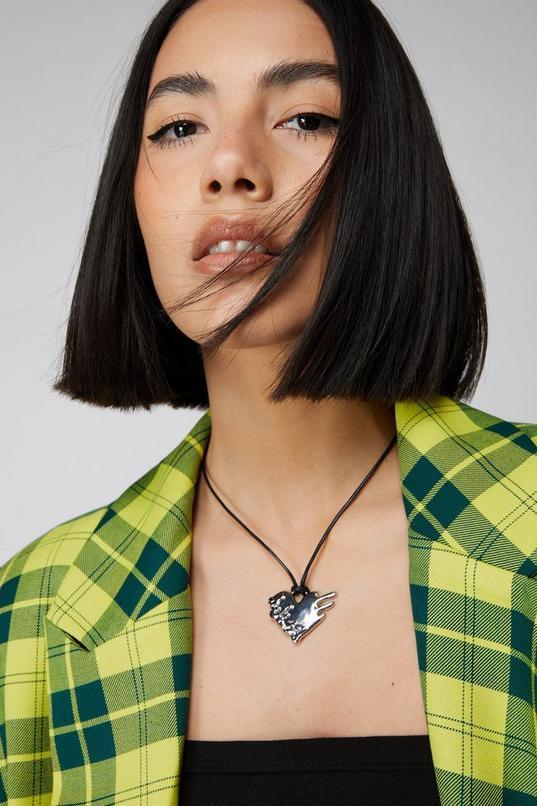 Drip Heart Rope Necklace Product Image