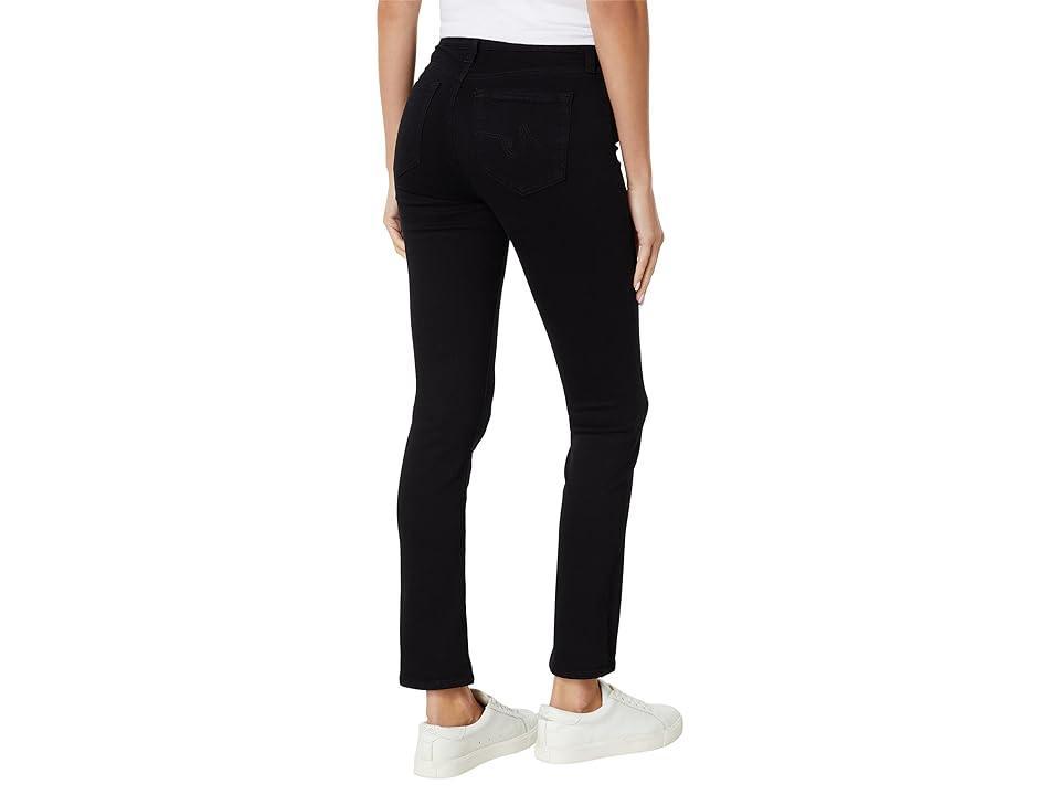 AG Jeans Mari High-Rise Slim Straight in Opulent Black (Opulent Black) Women's Jeans Product Image