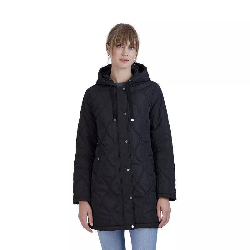 Womens Sebby Collection Quilted Barn Jacket Product Image