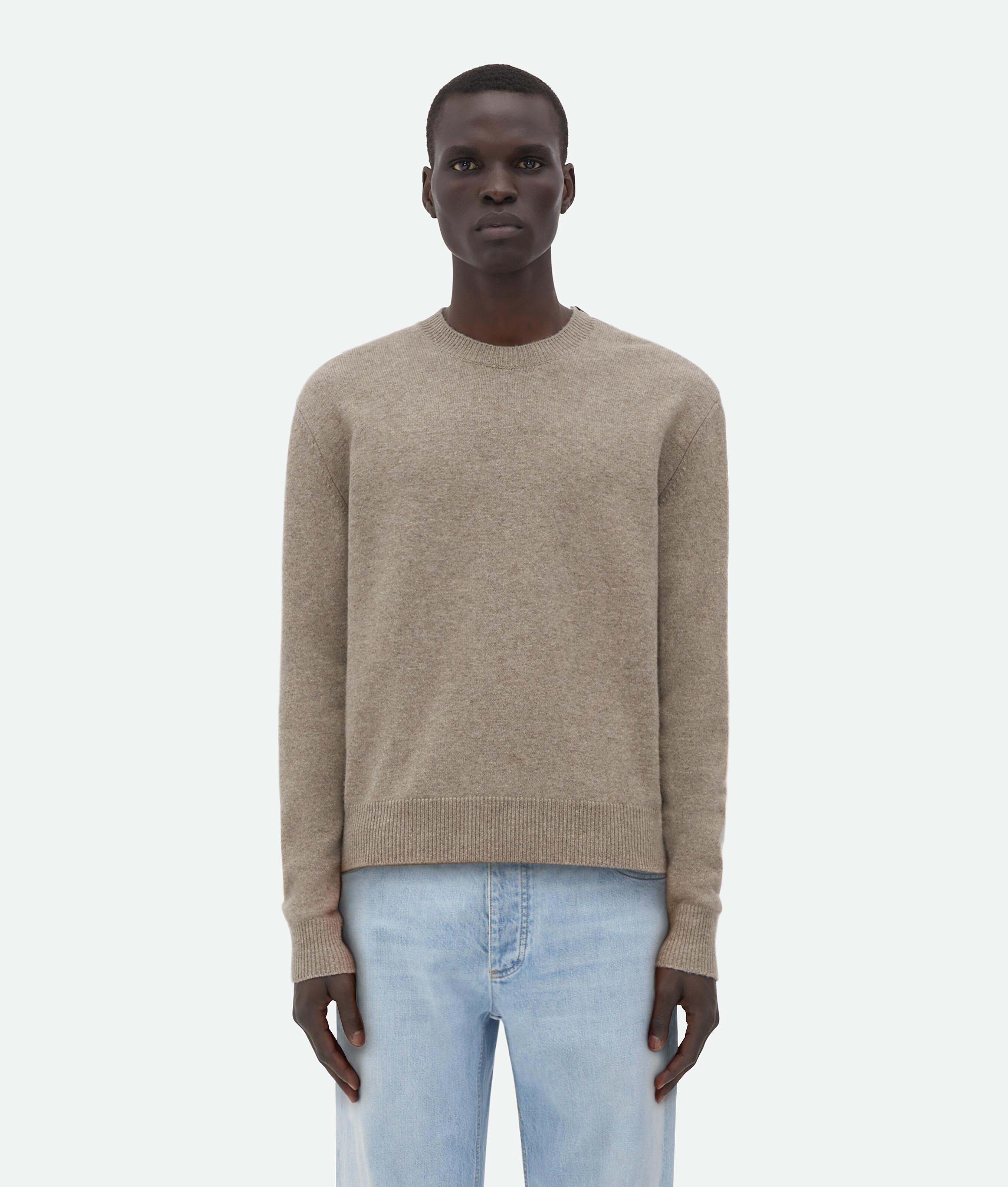 Men's Cashmere Sweater in Desert Product Image