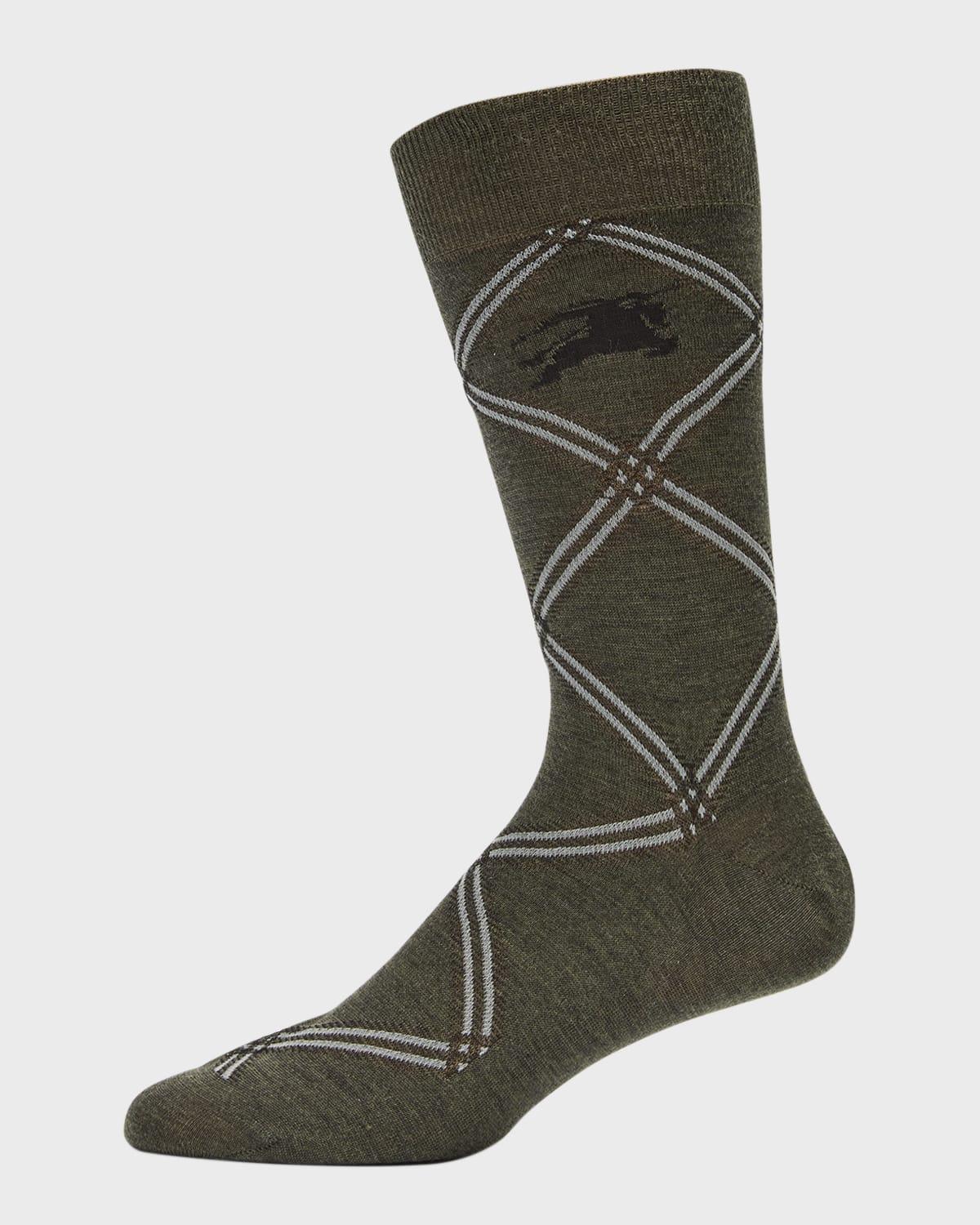 Alexander McQueen Graffiti Logo Crew Socks Product Image