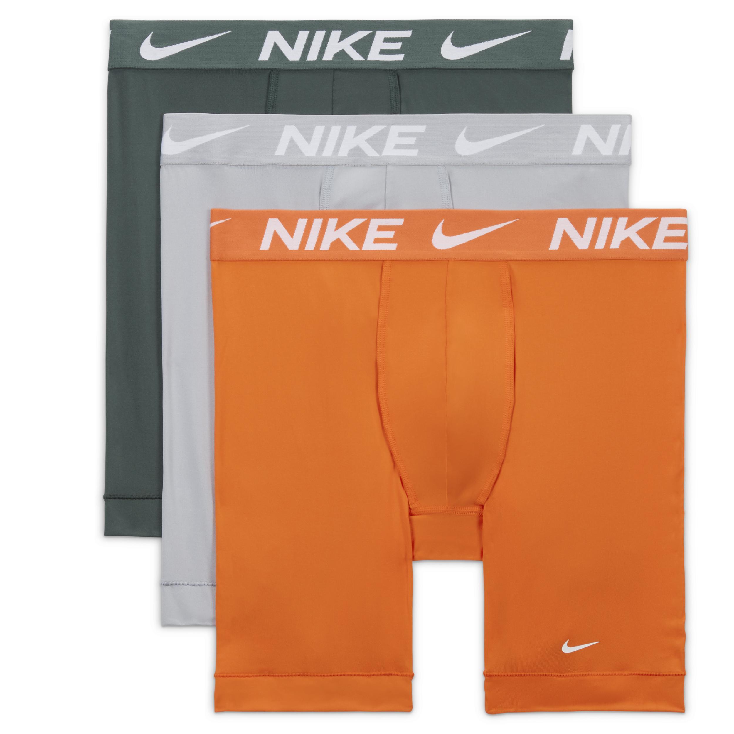 Nike Mens Dri-FIT Essential Micro Long Boxer Briefs (3-Pack) Product Image