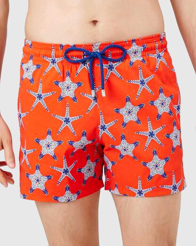 Mens Moorise Starfish-Print Swim Trunks Product Image