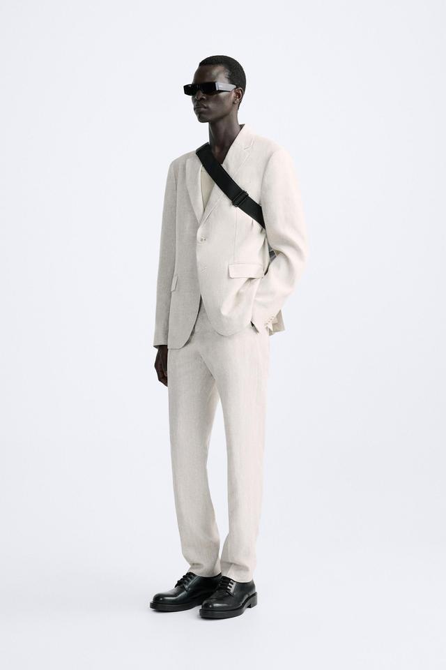 SUIT PANTS IN 100% LINEN Product Image