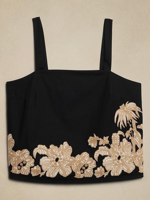 Poplin Embroidery Tank Product Image