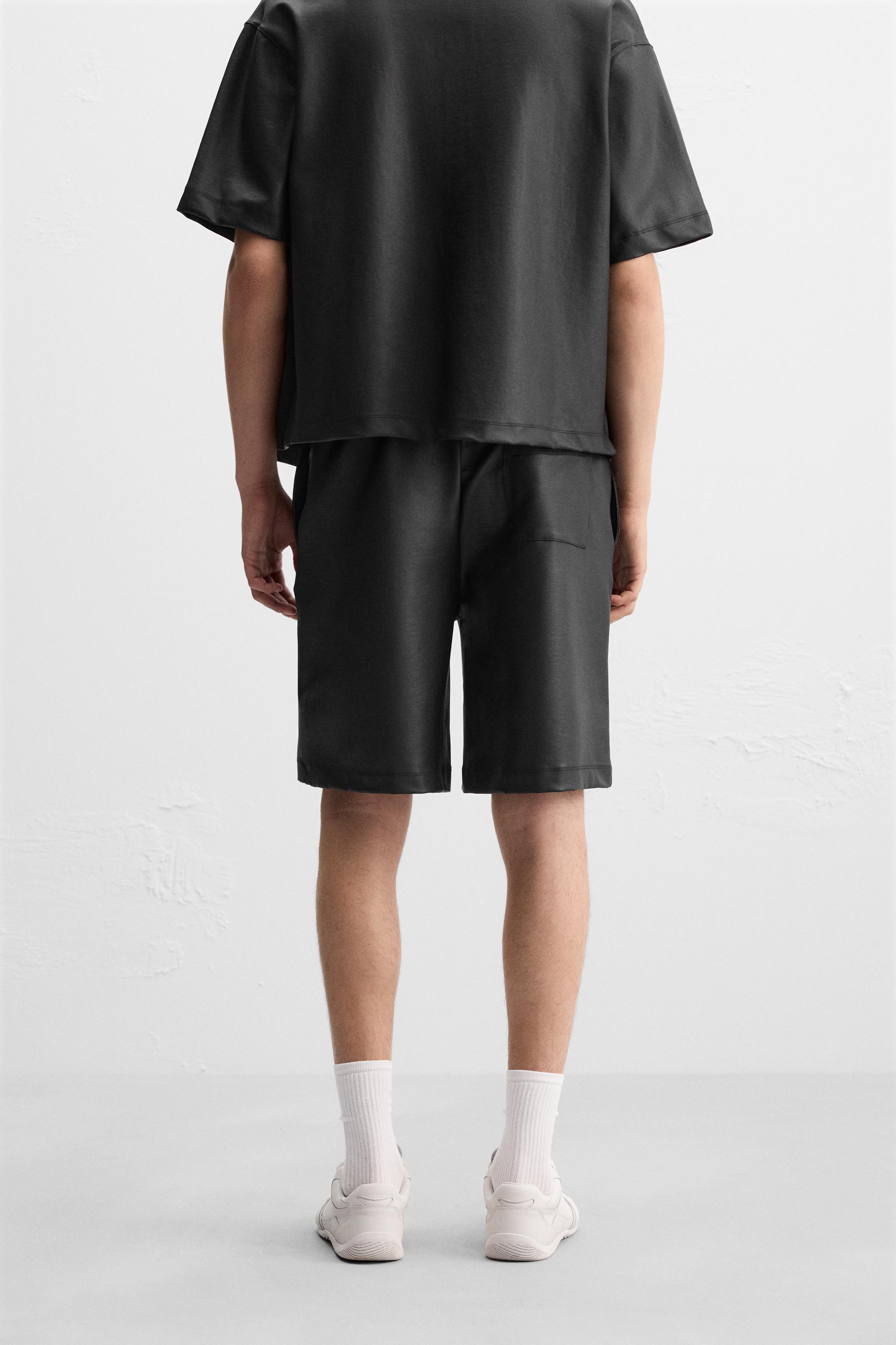 WAXED EFFECT SHORTS Product Image