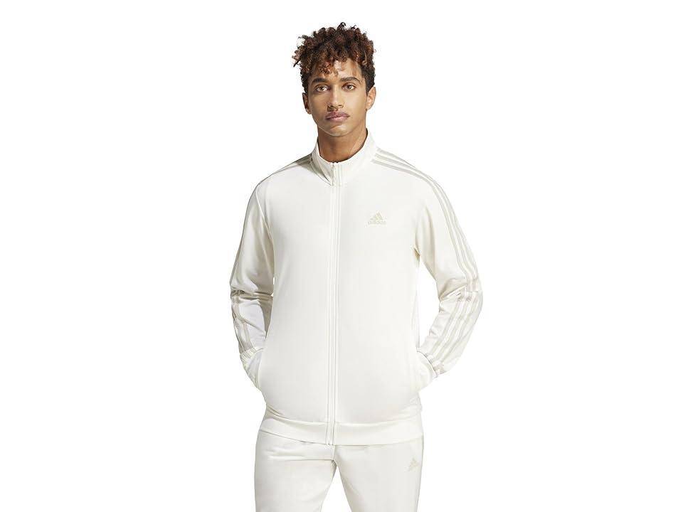 adidas Essentials Warm-Up 3-Stripes Track Jacket (Off Men's Clothing Product Image