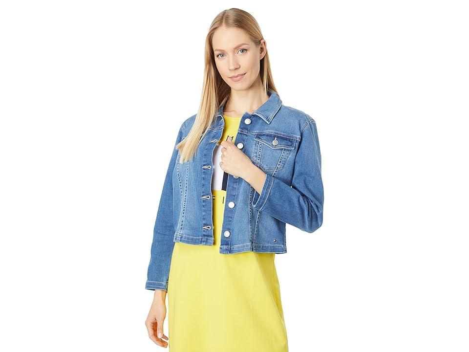 Tommy Hilfiger Denim Jacket (Chesapeake Wash) Women's Clothing Product Image