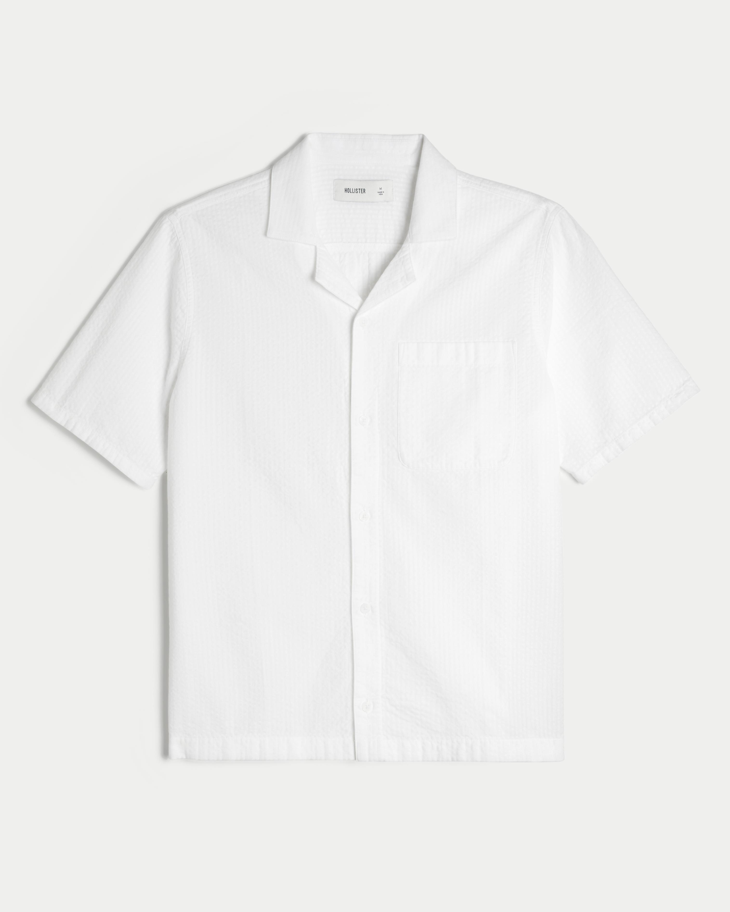 Short-Sleeve Seersucker Shirt Product Image