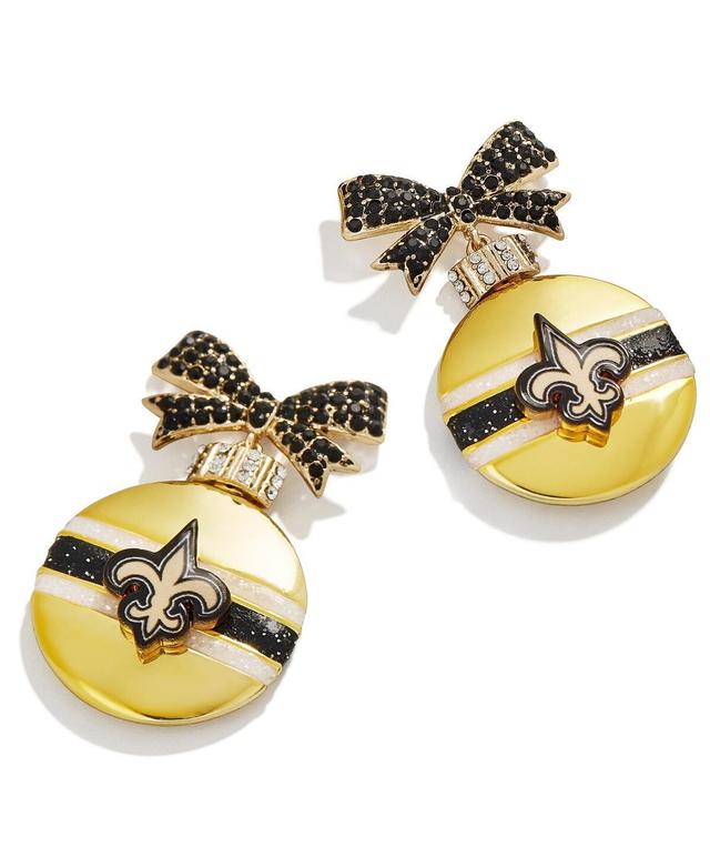 Womens Baublebar New Orleans Saints Ornament Earrings Product Image