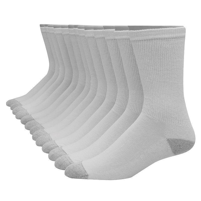 Hanes Ultimate 13 Pair Crew Socks Mens, 10-13, Black Product Image