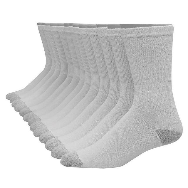 Mens Hanes Ultimate 12 + 1 Bonus Pack Soft & Durable Crew Socks Product Image