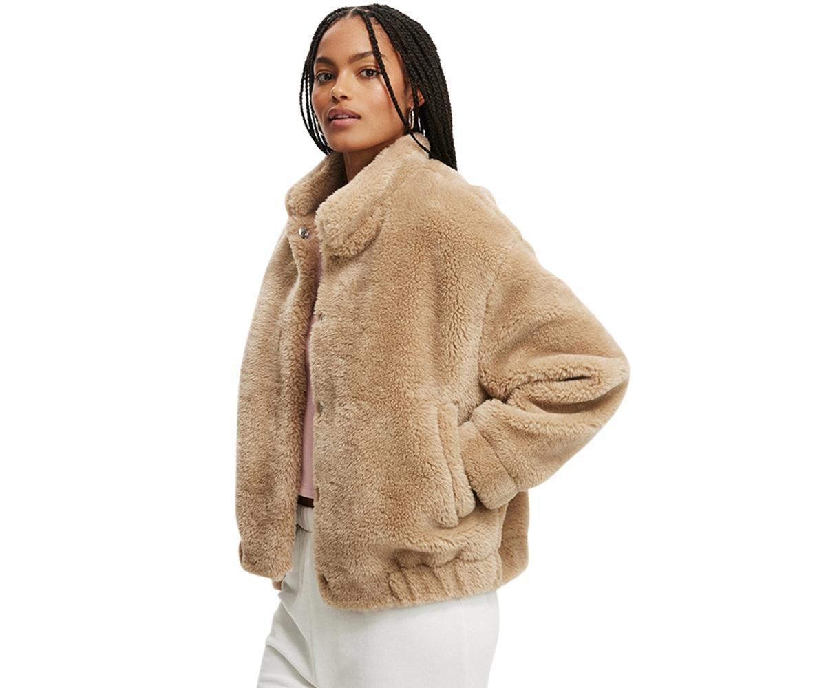 Cotton On Womens Teddy Bomber Jacket Product Image