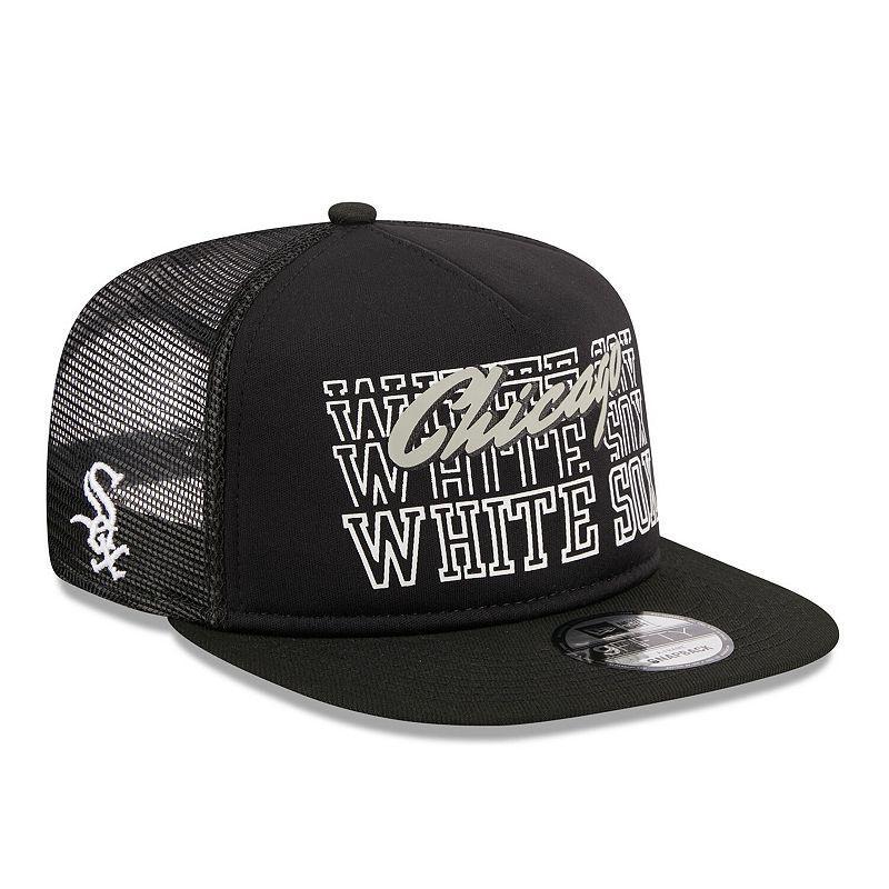 Mens New Era Chicago White Sox Street Team A-Frame Trucker 9FIFTY Snapback Hat Product Image