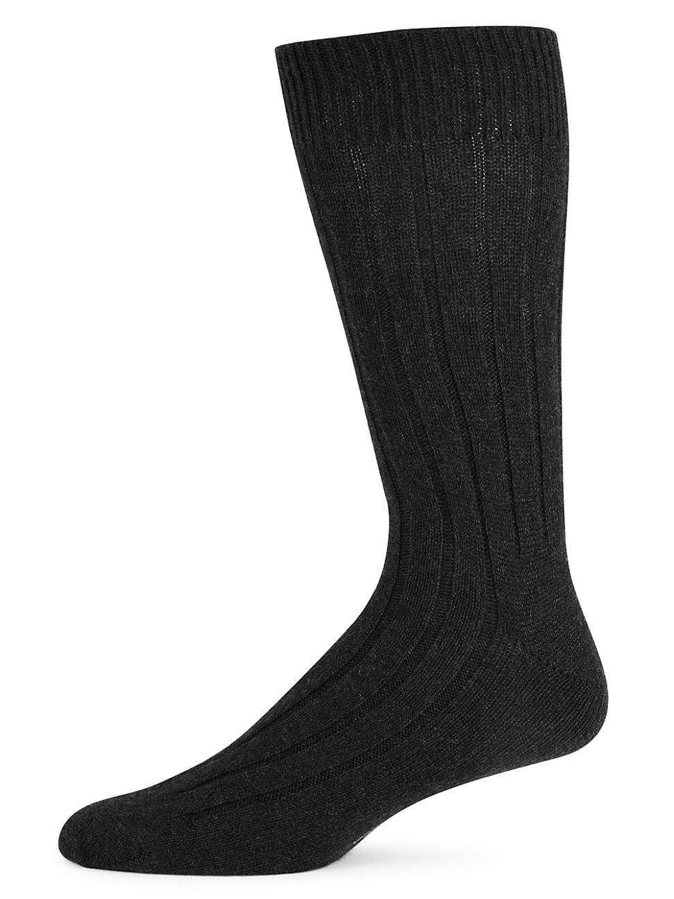 Mens Ribbed Cashmere Socks Product Image