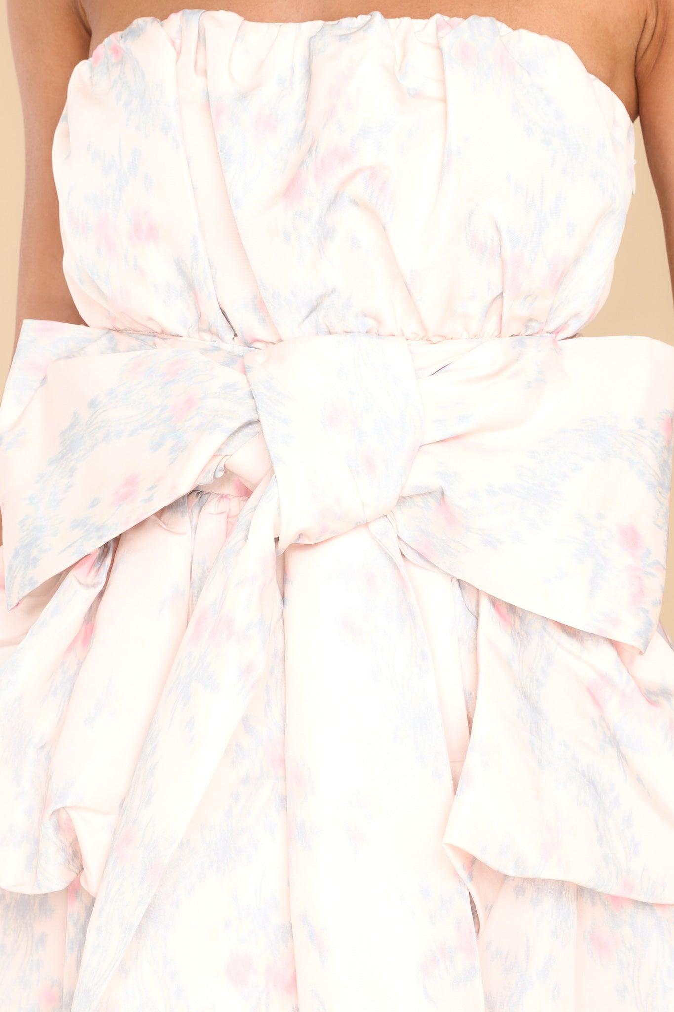 Gallant Peach Promise Mini Dress Product Image