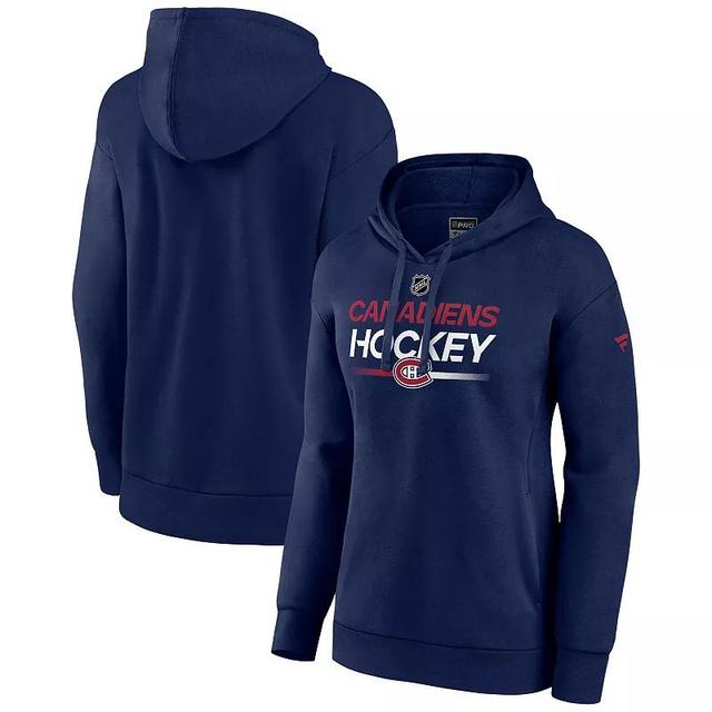 Womens Fanatics Branded Navy Montreal Canadiens Authentic Pro Pullover Hoodie Cnd Blue Product Image