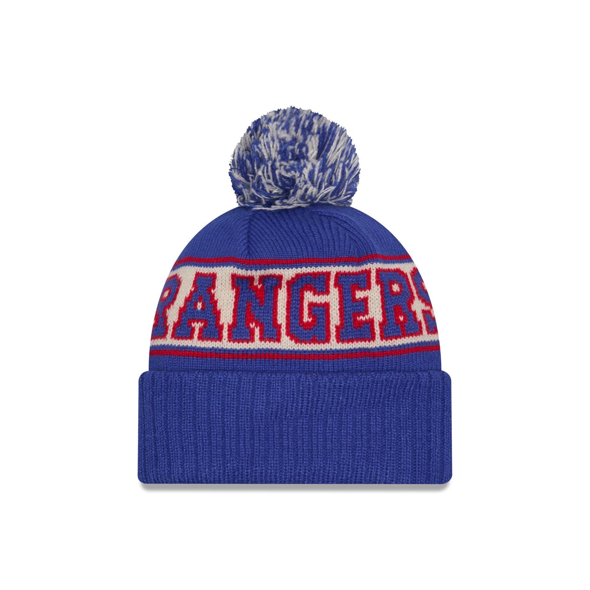 New York Rangers Retro Pom Knit Hat Male Product Image