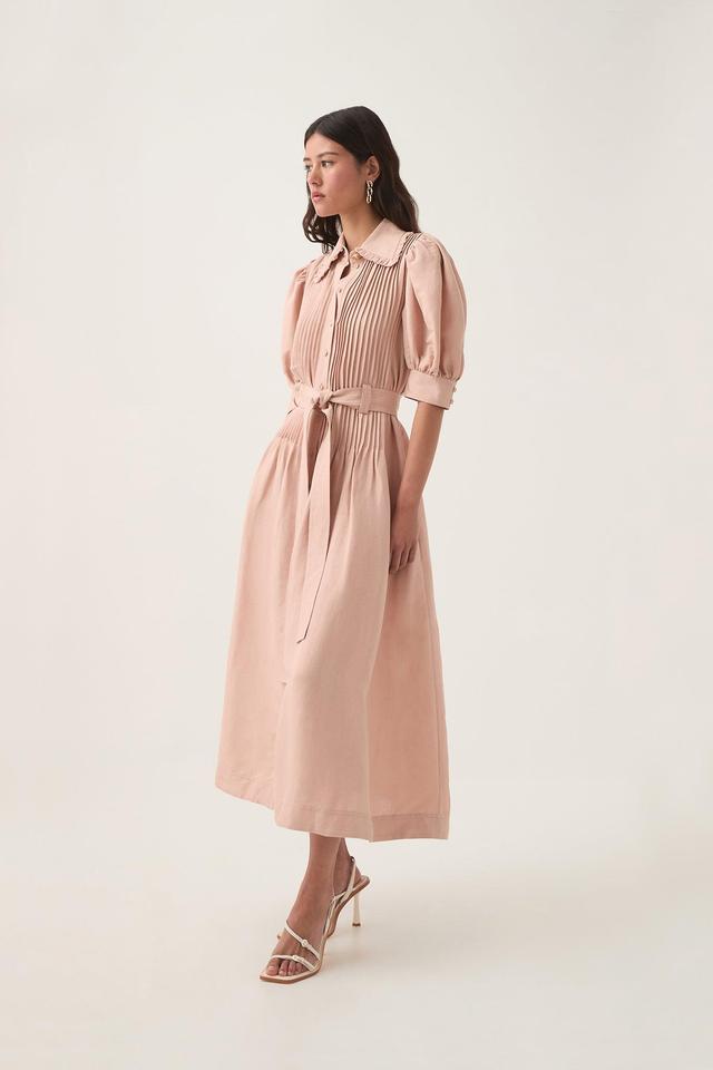 Madeleine Belted Midi Dress Product Image