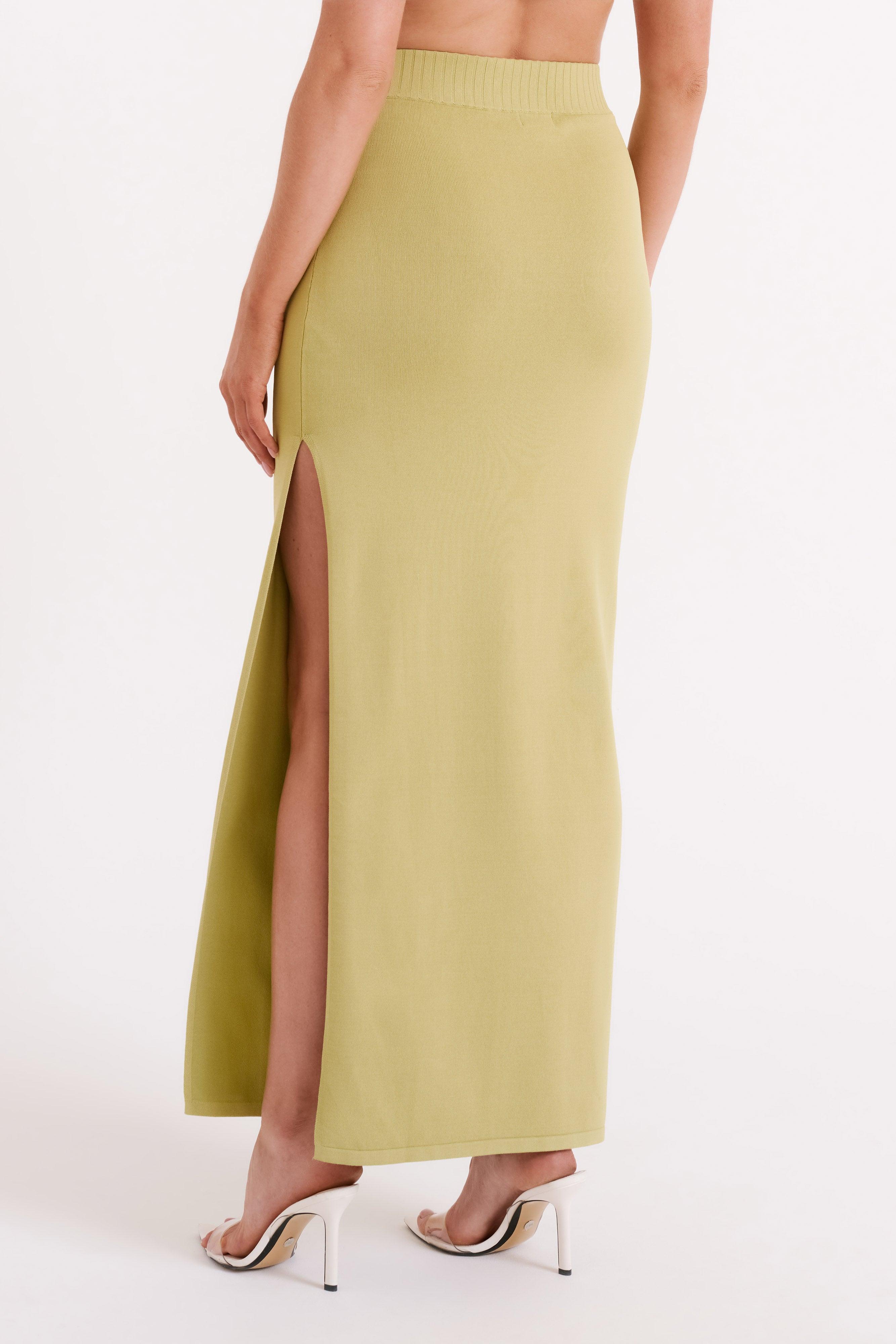 Darby Knit Midi Skirt - Sage Product Image