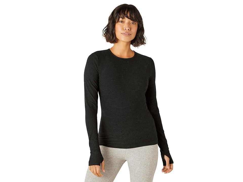 Beyond Yoga Spacedye Classic Crew Pullover (Darkest Night) Women's Clothing Product Image